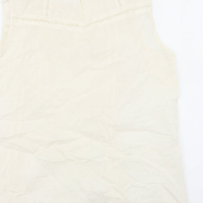 Womens UK Size 14 Amaryllis Ivory Basic Tank