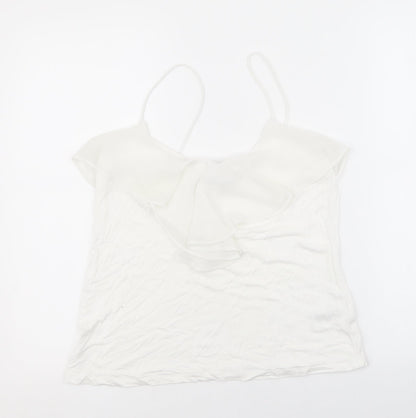 Womens UK Size L H&M White Basic Tank