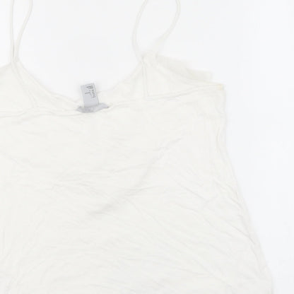 Womens UK Size L H&M White Basic Tank