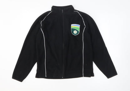 Mens UK Size XS Preworn Black Full Zip Sweatshirt