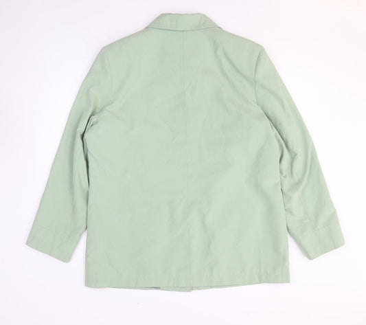 EWM Womens Green Jacket Size L Zip