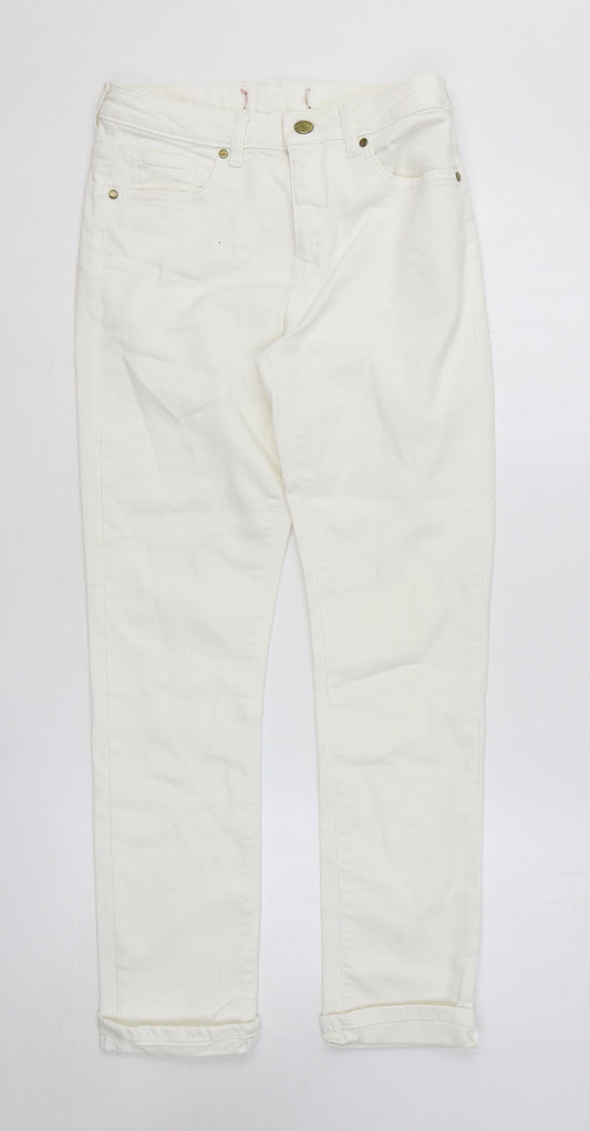 Womens UK Size 8 Wallis Regular Fit Skinny White Jeans