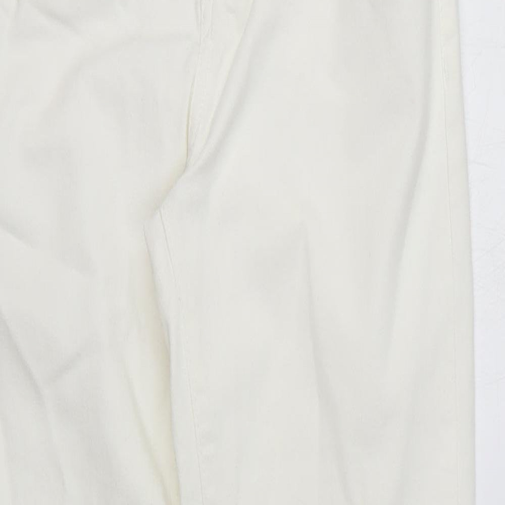 Womens UK Size 8 Wallis Regular Fit Skinny White Jeans