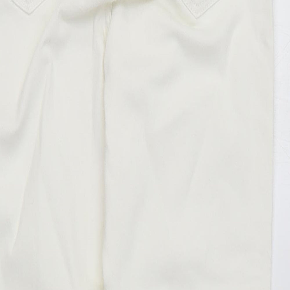 Womens UK Size 8 Wallis Regular Fit Skinny White Jeans
