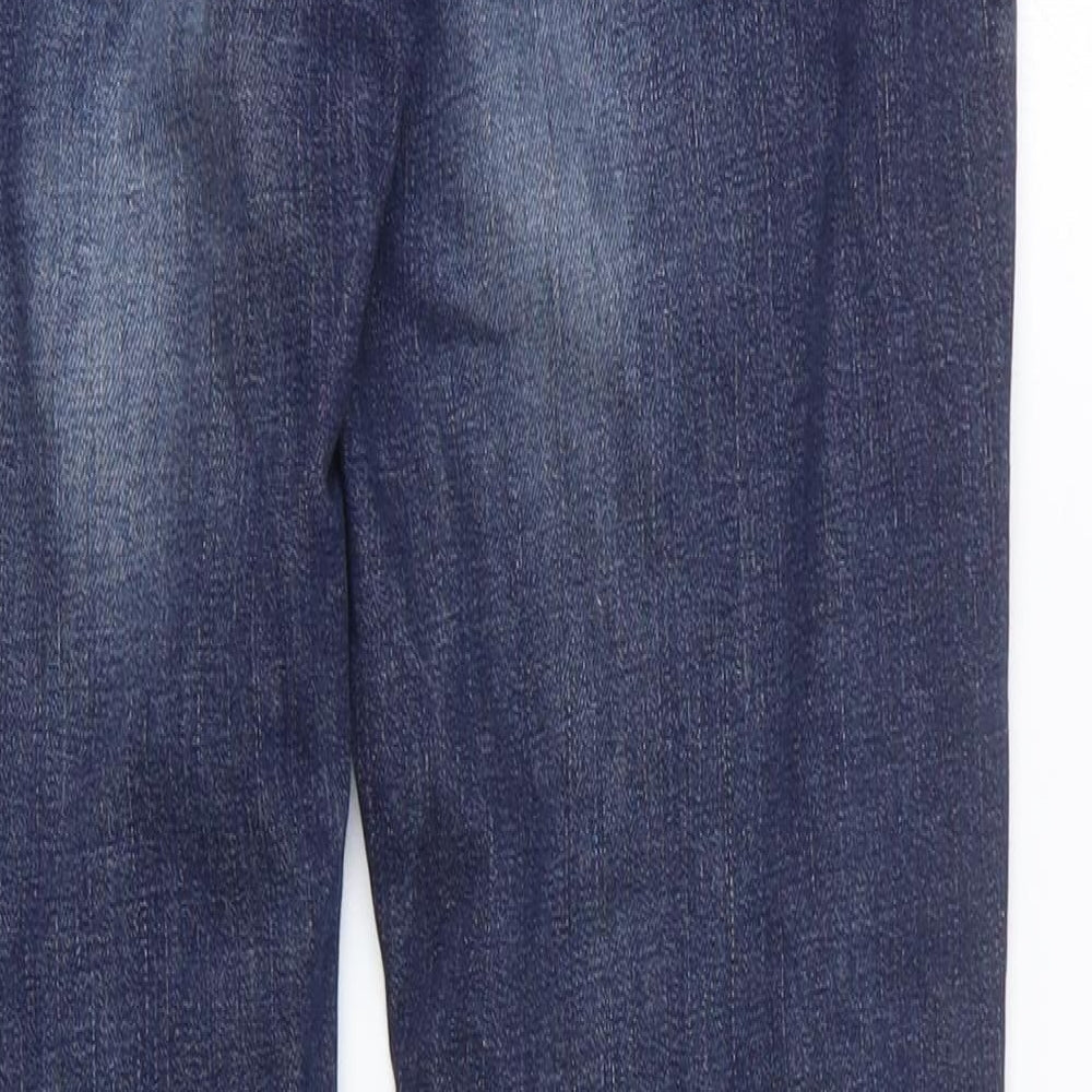 Zara Womens Blue Cotton Skinny Jeans Size 6 L27 in Regular Zip