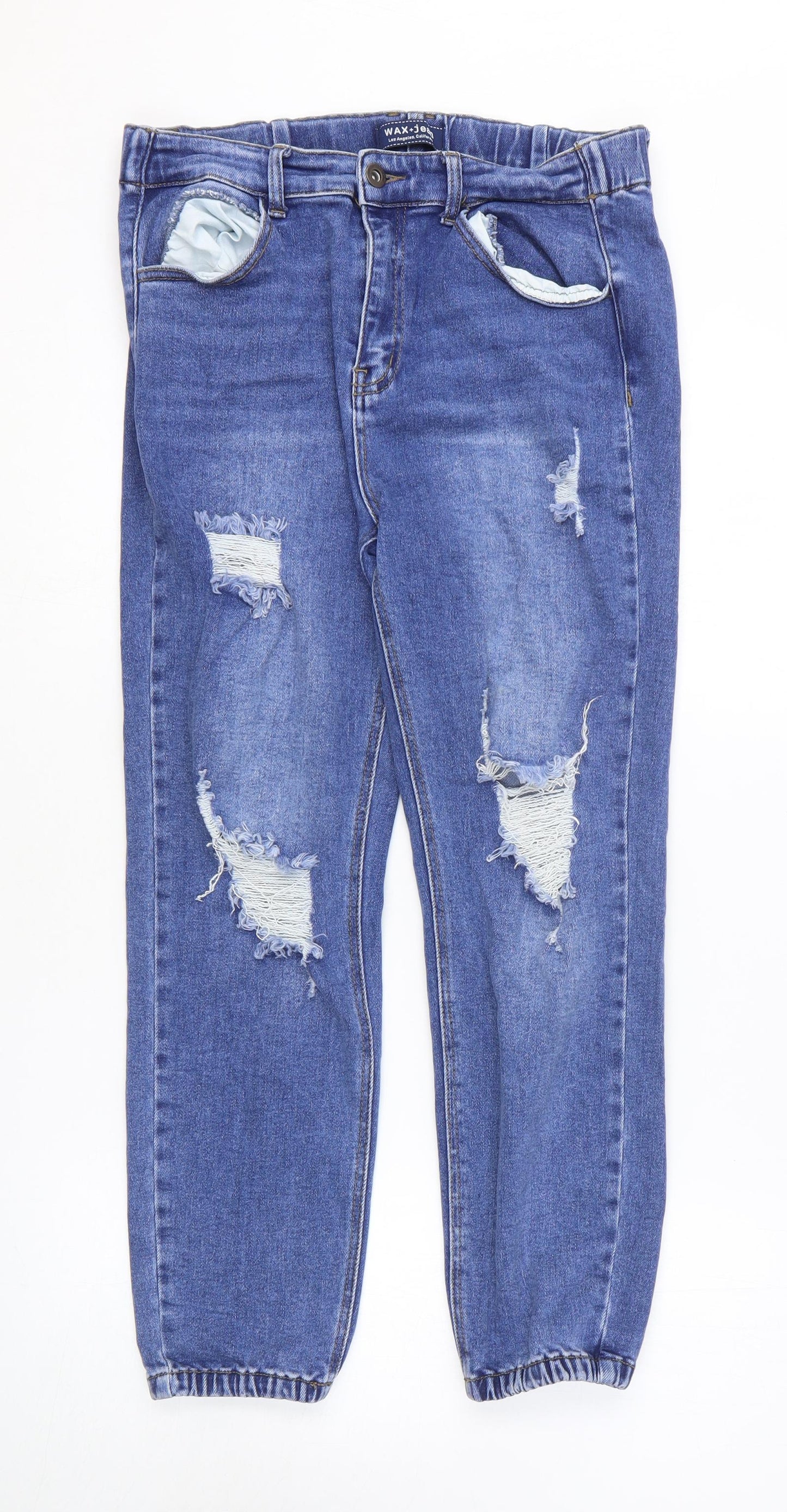 Womens UK Size L Max Jeans Regular Fit Tapered Blue Jeans