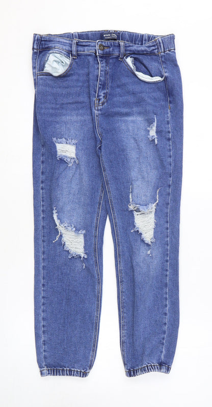 Womens UK Size L Max Jeans Regular Fit Tapered Blue Jeans