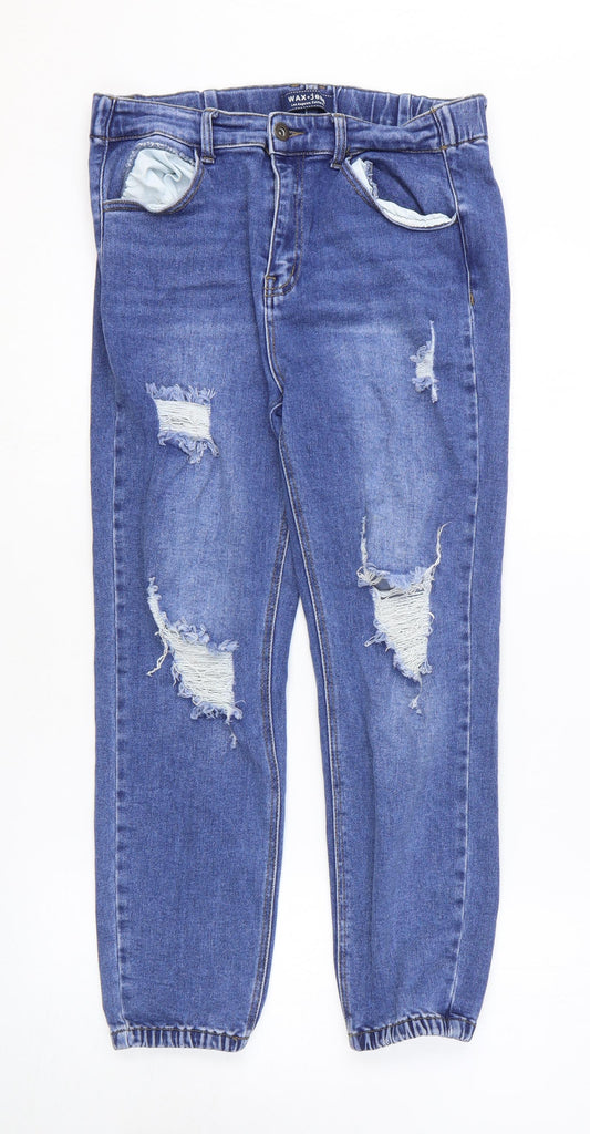 Womens UK Size L Max Jeans Regular Fit Tapered Blue Jeans