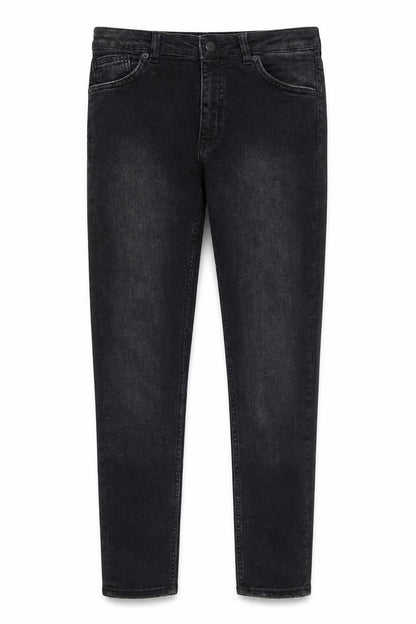 Preworn Womens Black Cotton Skinny Jeans Size 30 in L29 in Regular Zip