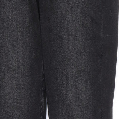 Preworn Womens Black Cotton Skinny Jeans Size 30 in L29 in Regular Zip