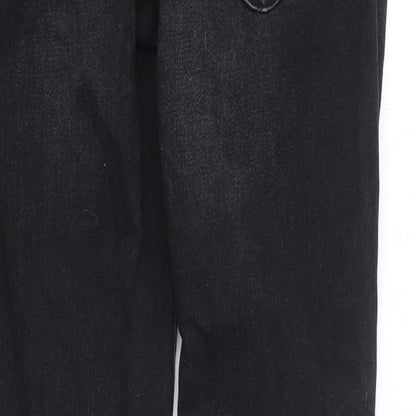Preworn Womens Black Cotton Skinny Jeans Size 30 in L29 in Regular Zip
