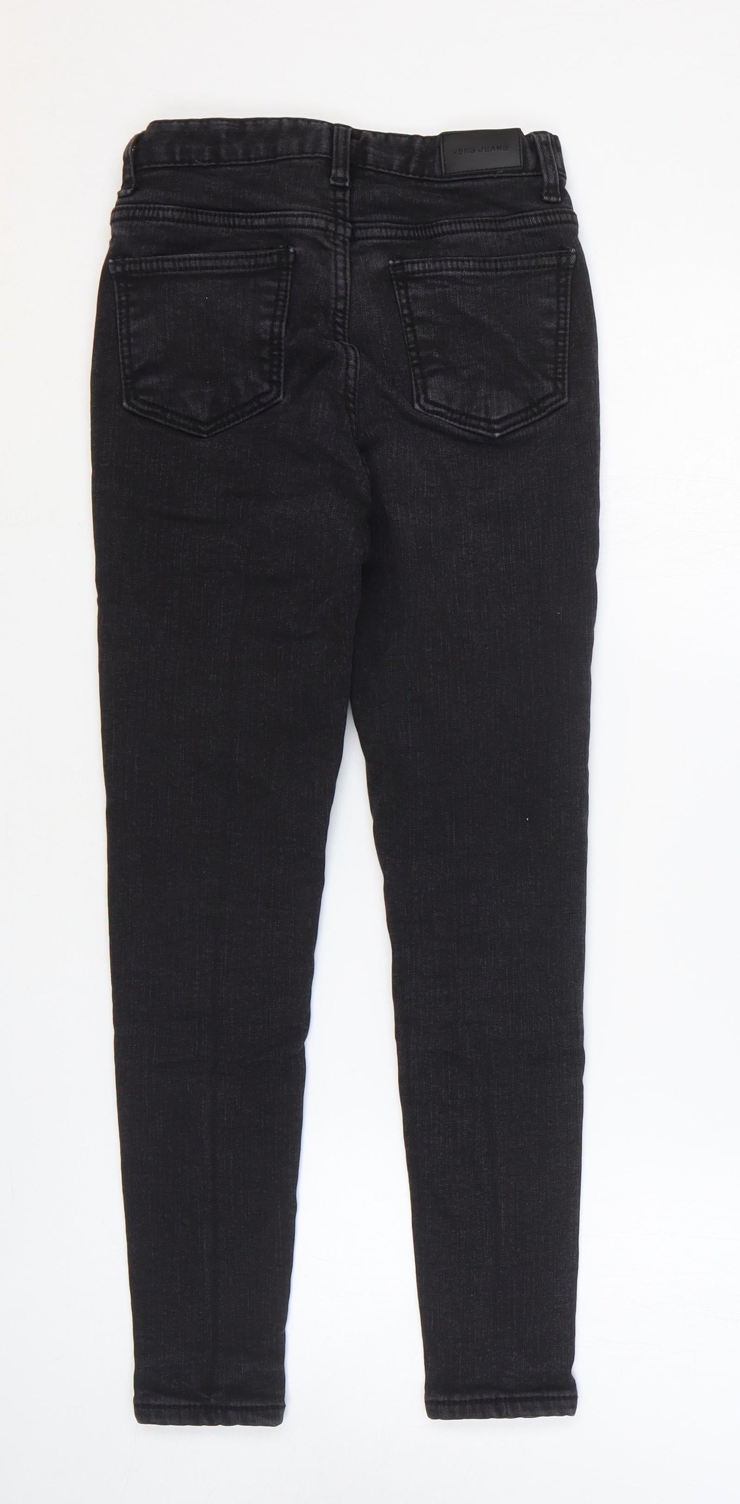 Womens UK Size 25 in Preworn Regular Fit Skinny Black Jeans