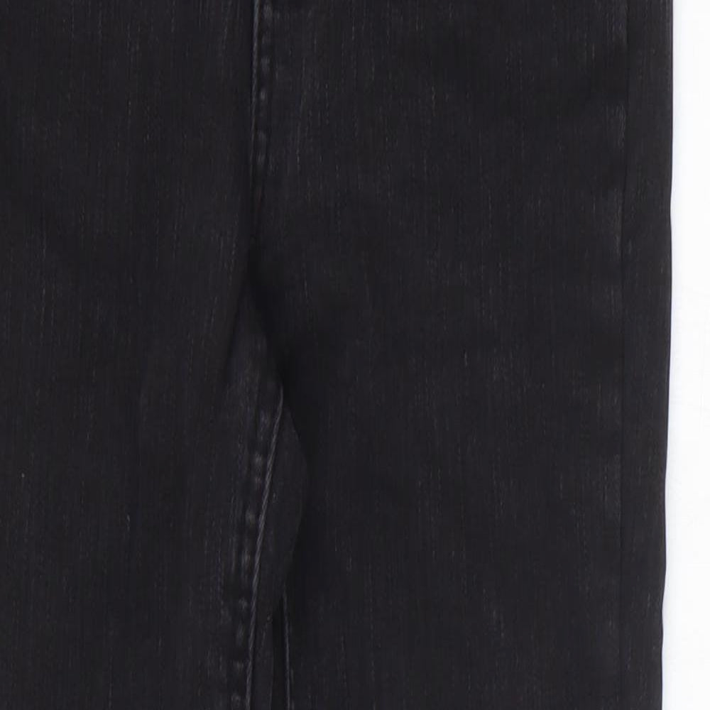 Womens UK Size 25 in Preworn Regular Fit Skinny Black Jeans