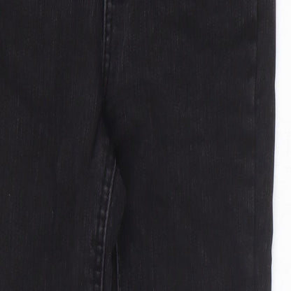 Womens UK Size 25 in Preworn Regular Fit Skinny Black Jeans