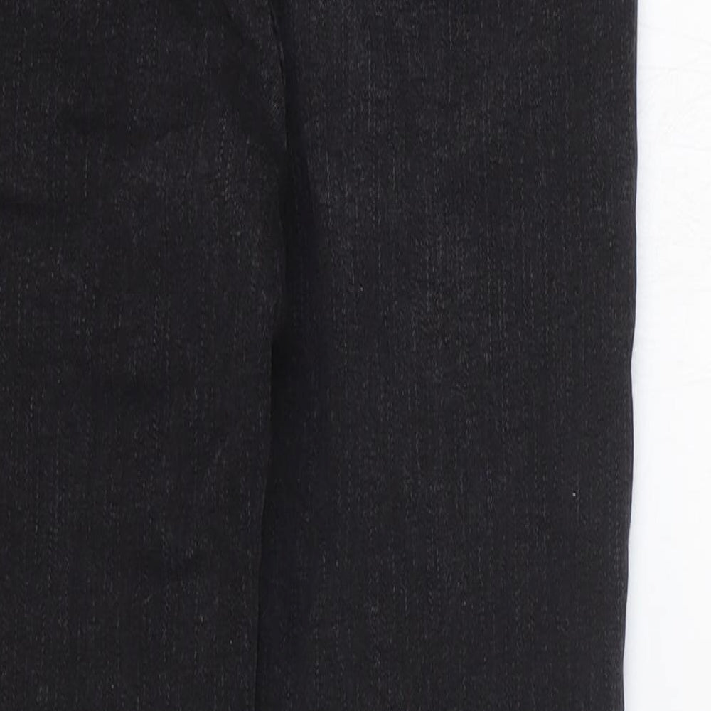 Womens UK Size 25 in Preworn Regular Fit Skinny Black Jeans