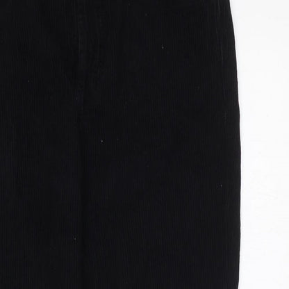 Urban Outfitters Womens Black Cotton Tapered Jeans Size 30 in L30 in Regular Button