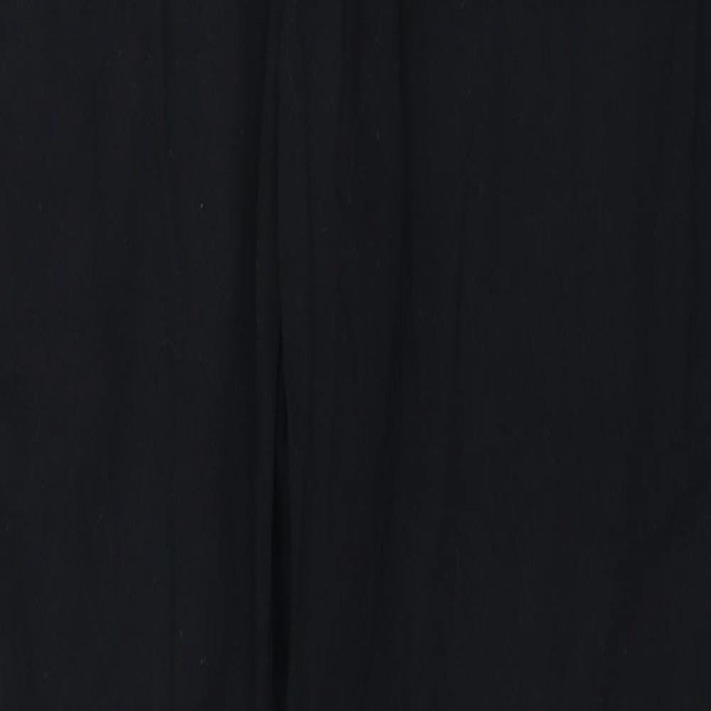 Womens UK Size 10 Warehouse Regular Fit Straight Black Jeans