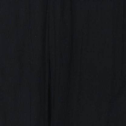 Womens UK Size 10 Warehouse Regular Fit Straight Black Jeans