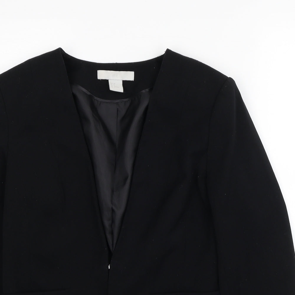 Womens UK Size 8 Divided by H&M Black Jacket