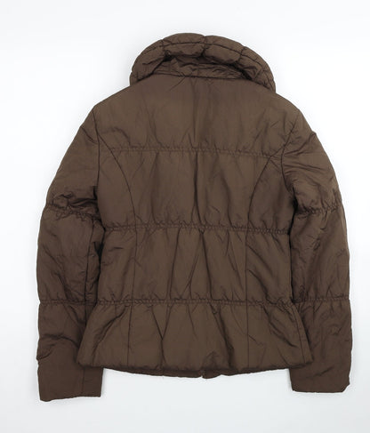 Womens UK Size 8 Kaliko Brown Puffer Jacket