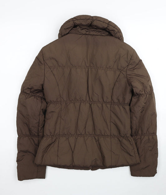 Womens UK Size 8 Kaliko Brown Puffer Jacket