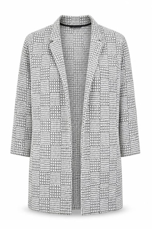 Marks & Spencer Womens White Geometric Kimono Coatigan Size 12