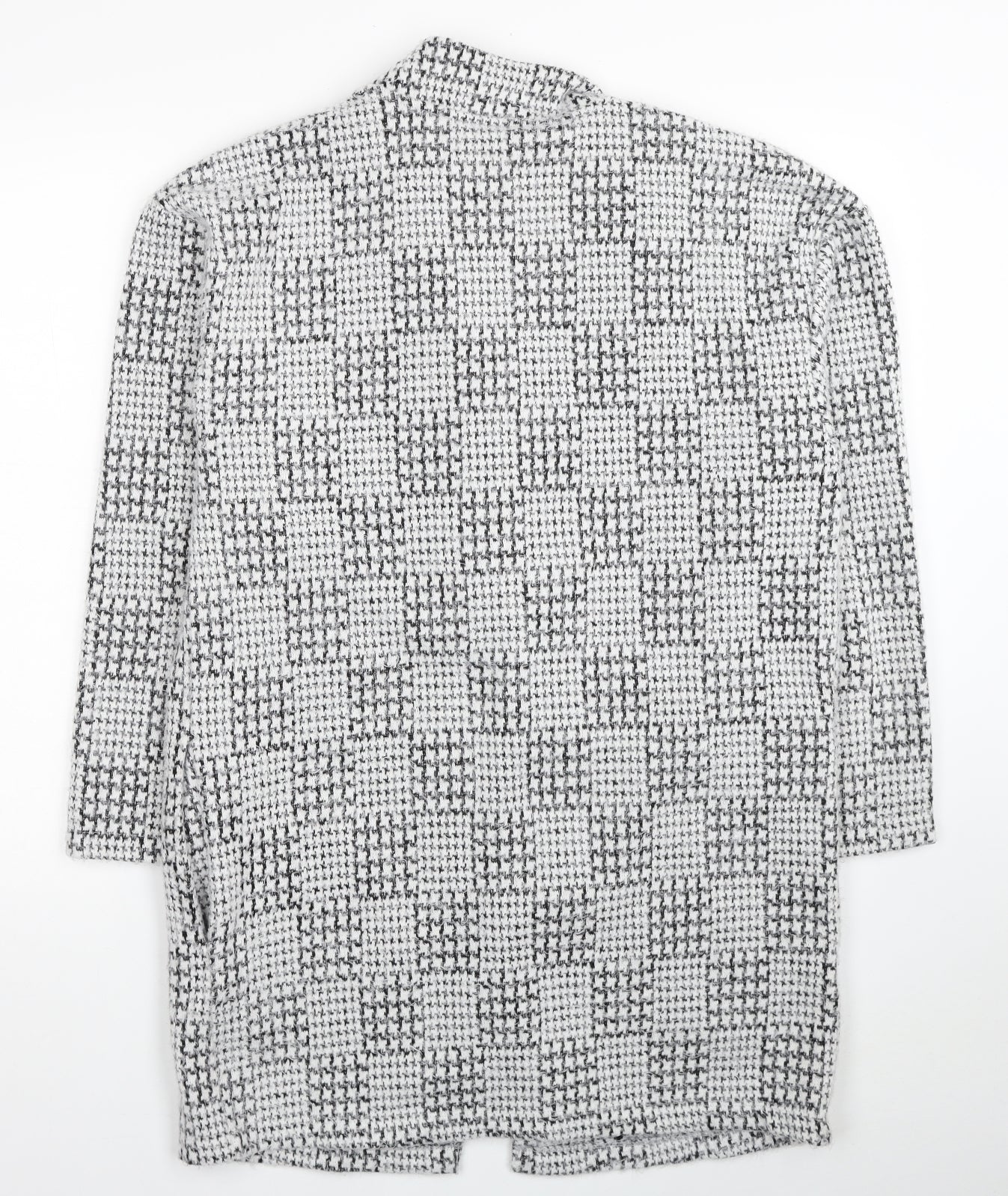 Marks and Spencer Womens White Geometric Kimono Coatigan Size 12