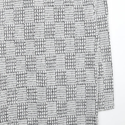 Marks and Spencer Womens White Geometric Kimono Coatigan Size 12