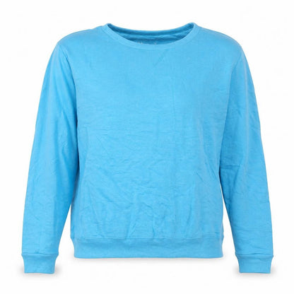 Hanes Womens Blue Cotton Pullover Sweatshirt Size M Pullover
