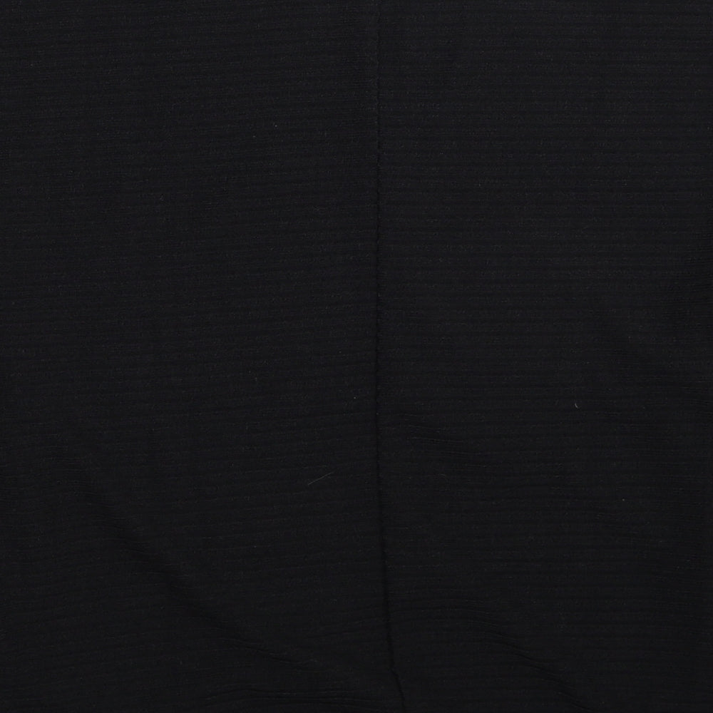 Preworn Womens Black Boat Neck Polyester Pullover Jumper Size S
