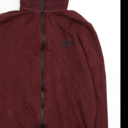Muscle Monkey Mens Red Cotton Full Zip Sweatshirt Size XS