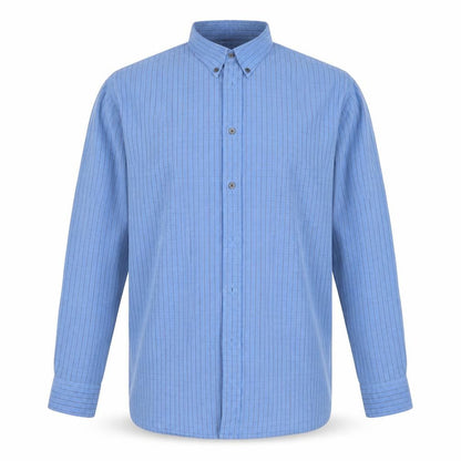 Mens UK Size L Refind Blue  Button-Up Long Sleeve Casual Shirt