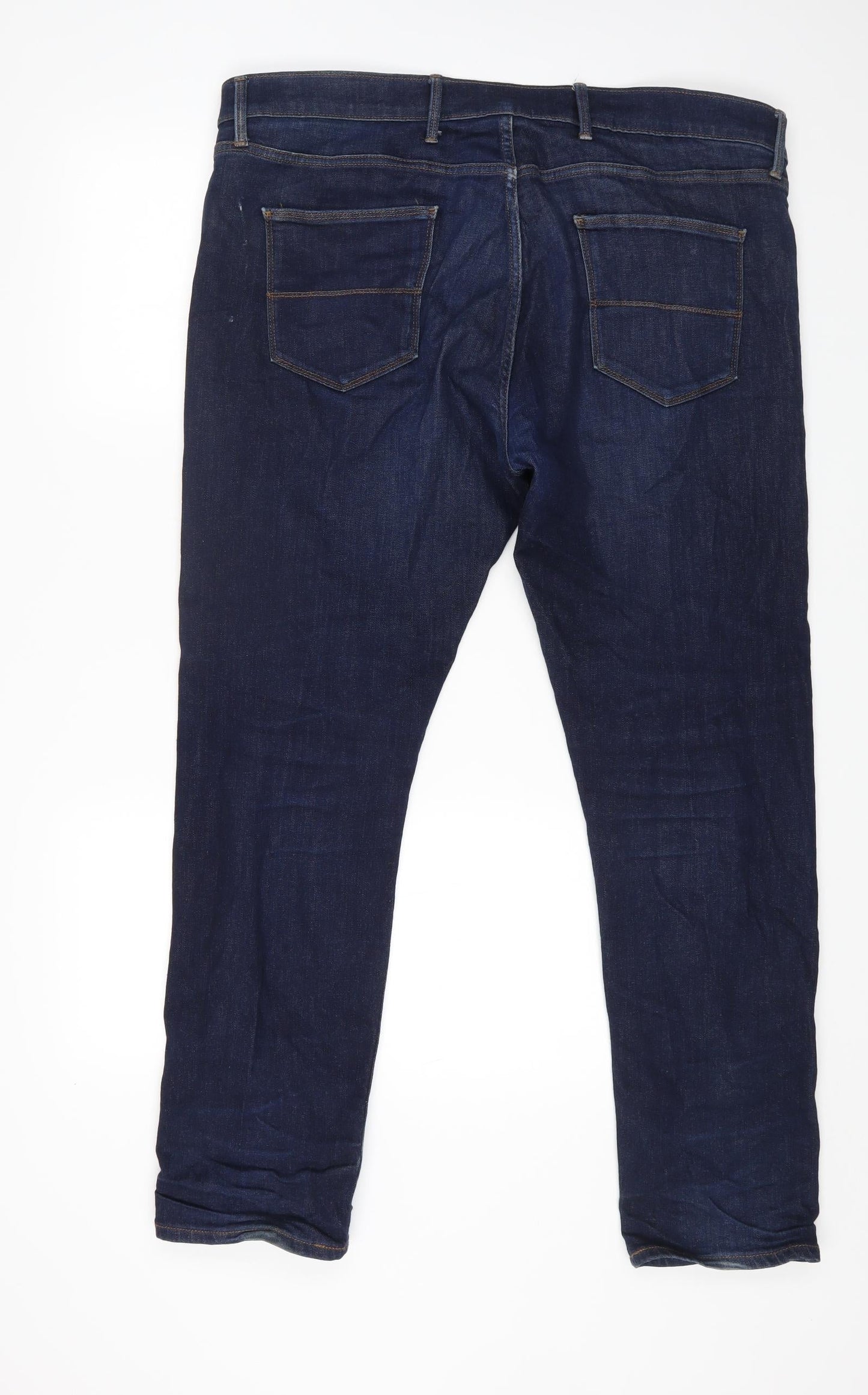 Womens UK Size 40 in Marks and Spencer Regular Fit Straight Blue Jeans