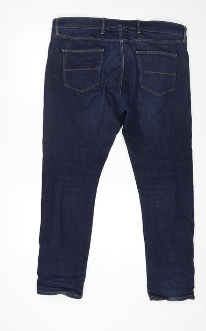 Womens UK Size 40 in Marks and Spencer Regular Fit Straight Blue Jeans
