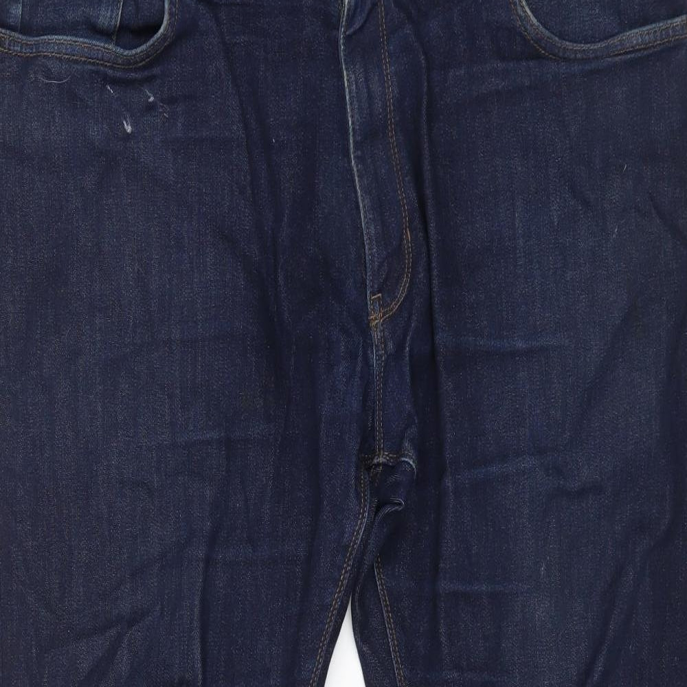 Womens UK Size 40 in Marks and Spencer Regular Fit Straight Blue Jeans