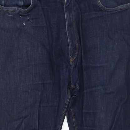Womens UK Size 40 in Marks and Spencer Regular Fit Straight Blue Jeans