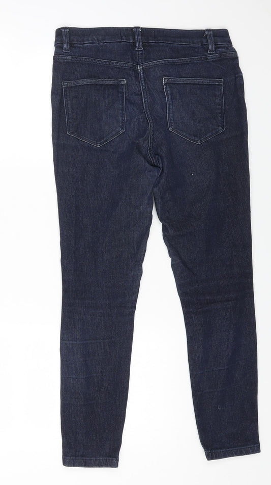 NEXT Womens Blue Cotton Jegging Jeans Size 10 L24 in Regular Button