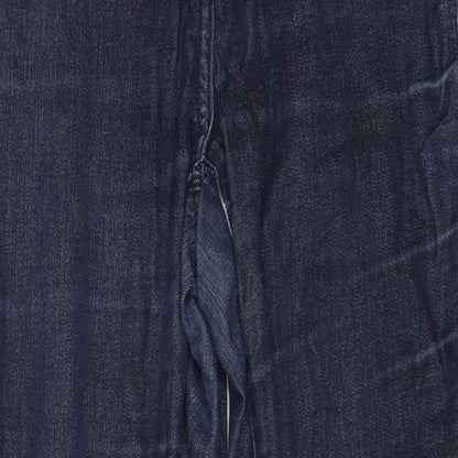 NEXT Womens Blue Cotton Jegging Jeans Size 10 L24 in Regular Button