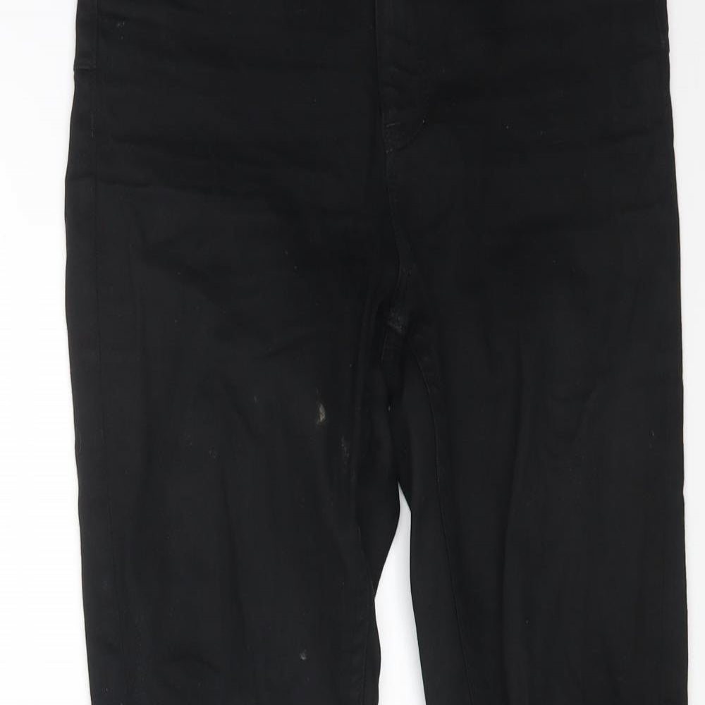 Womens UK Size 6 F&F Regular Fit Straight Black Jeans