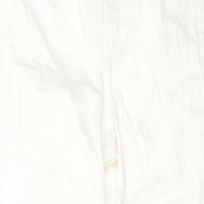 Womens UK Size 8 Marks and Spencer Regular Fit Tapered White Jeans