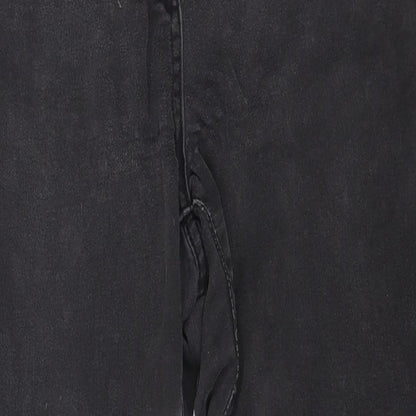 Marks and Spencer Womens Black Cotton Skinny Jeans Size 12 L24 in Regular Button