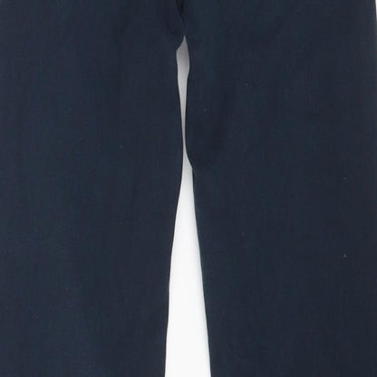 Timberland Womens Blue Cotton Straight Jeans Size 10 L24 in Regular Button