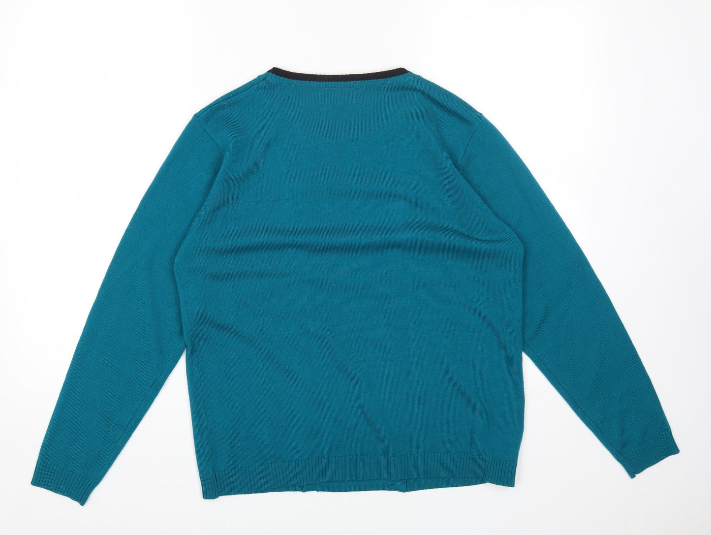 Womens UK Size M Mud Flower Green Pullover Jumper