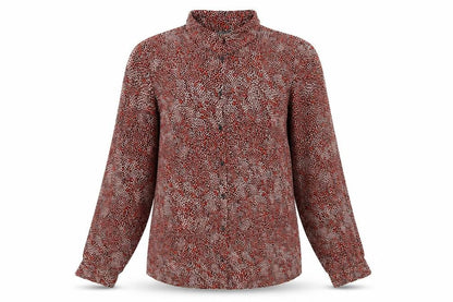 Primark Womens Multicoloured Geometric Polyester Basic Button-Up Size 10 Collared