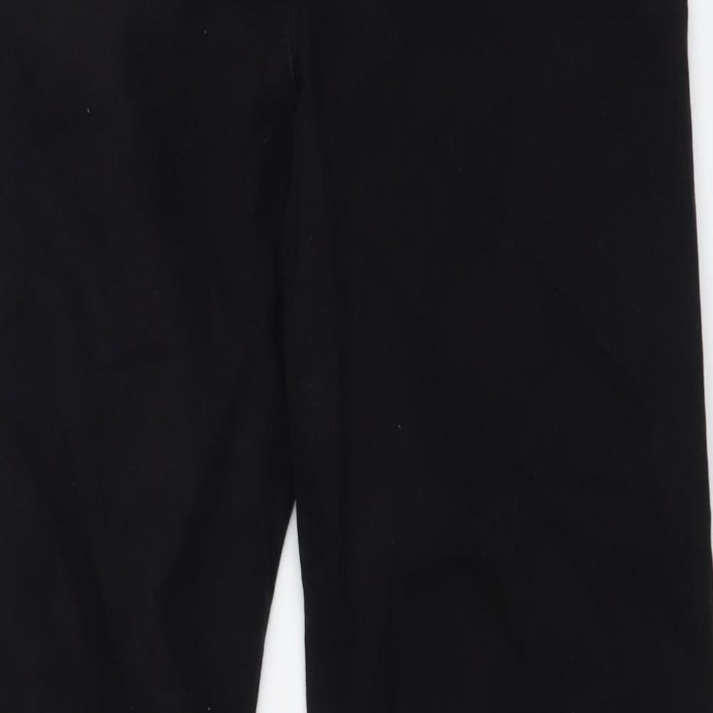 Real Easy Womens Black Cotton Straight Jeans Size M L25 in Regular Button
