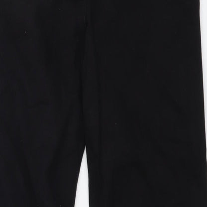 Real Easy Womens Black Cotton Straight Jeans Size M L25 in Regular Button