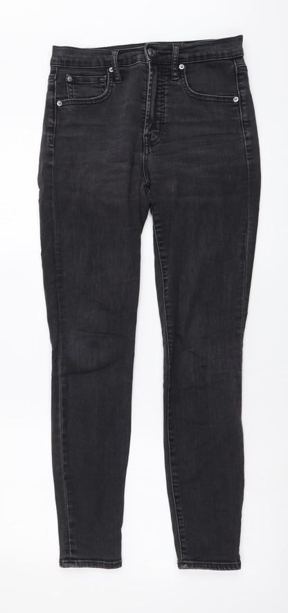 Gap Womens Grey Cotton Skinny Jeans Size 26 in L28 in Regular Button
