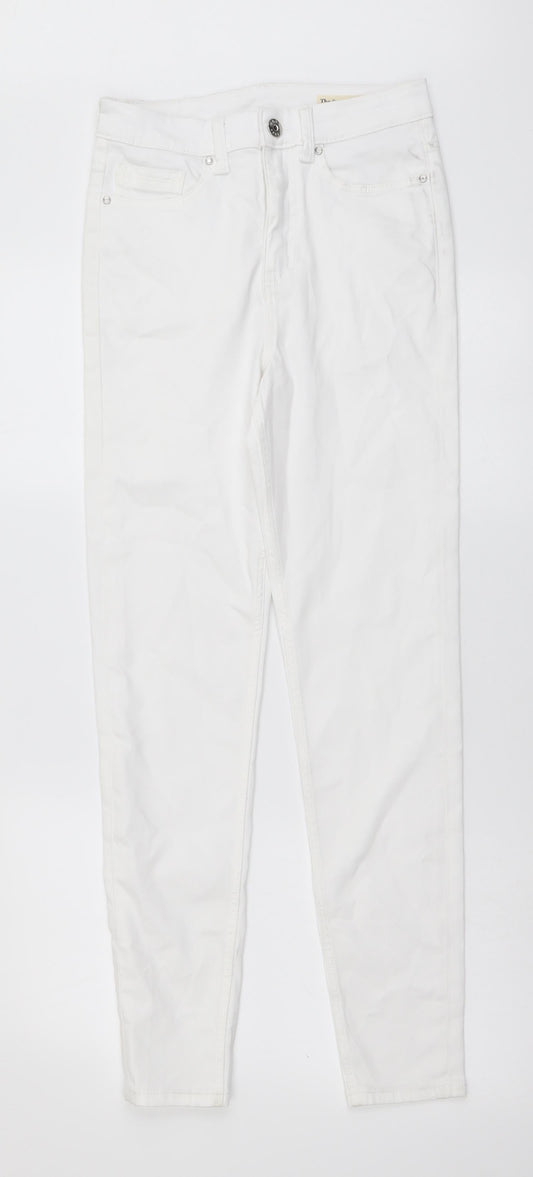Womens UK Size 8 Marks and Spencer Regular Fit Skinny White Jeans