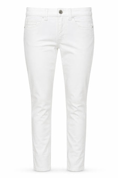 Womens UK Size 8 Marks and Spencer Regular Fit Skinny White Jeans