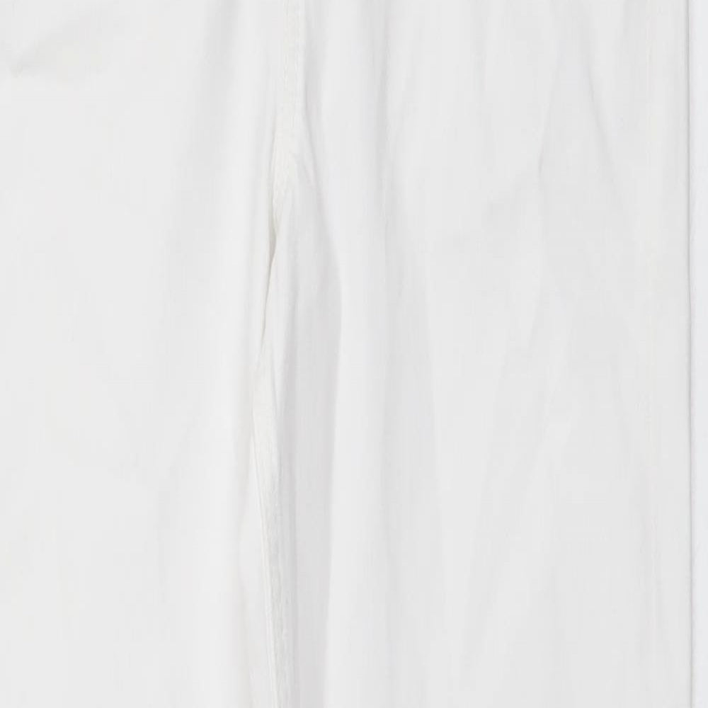 Womens UK Size 8 Marks and Spencer Regular Fit Skinny White Jeans